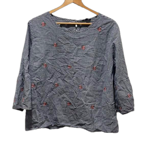 Hannah womens flower detail blouse size XL GUC..